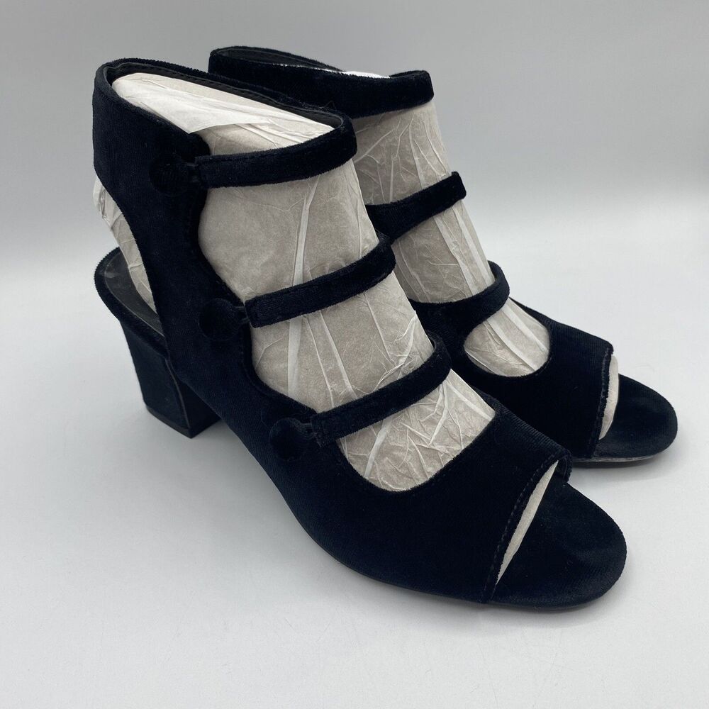 Indigo Rd. Women's Elite Mary Jane Strappy Heel Black Size 6